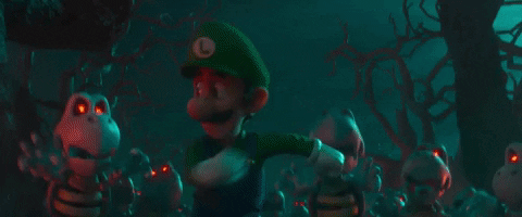 Scared Super Mario Bros GIF by Leroy Patterson