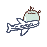 Travel Plane Sticker