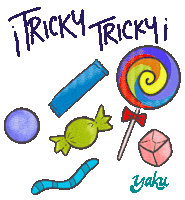 Halloween Candy Sticker by Sr Zur