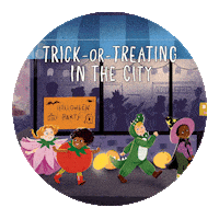 Halloween Trick-Or-Treating Sticker by PenguinKids
