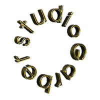 STUDIO-GARBER studio 3d logo shine bright spinning logo Sticker
