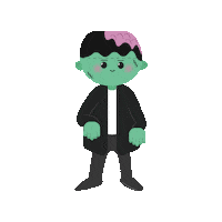 Frankensteins Monster Halloween Sticker