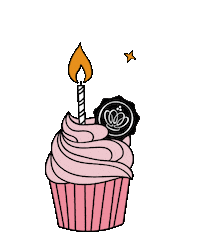 hungry birthday cake Sticker by GLOSSYBOXUK
