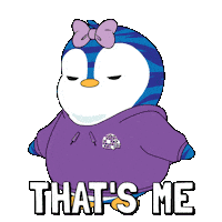 Vibes Thats Me Sticker by Pudgy Penguins