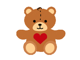 Teddy Bear Love Sticker by Jessica Lau