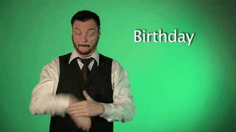 sign language birthday GIF by Sign with Robert