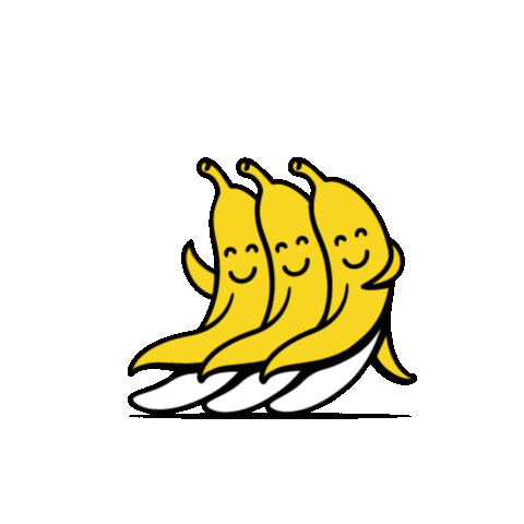 Biorey-Bionana giphyupload hello waving banana Sticker
