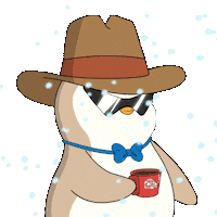 Coffee Snow Sticker by Pudgy Penguins