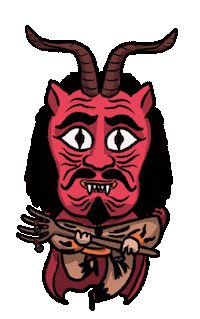 Santa Maria Demon Sticker