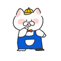 avatalk curious ねこ 고양이 tilted Sticker