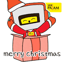 Merry Christmas Sticker by Seri Pajam Development