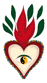 Ying Yang Heart Sticker by Criar Filtros para Stories