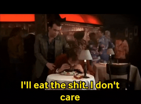 adriantorres i dont care anchorman eat shit cat poop GIF