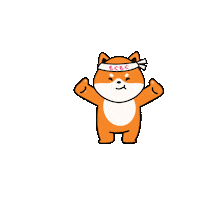 mogushop dog japan japanese shiba Sticker