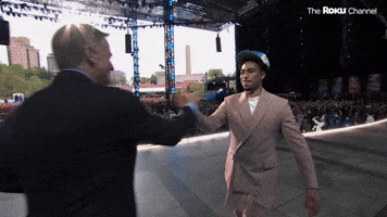 Bryce Young Greeted by Roger Goodell
