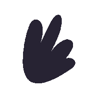 apolondon hand purple high five leaf Sticker