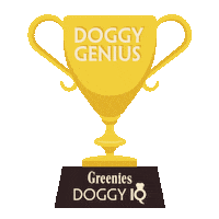 greeniestreats dog dogs cup smart Sticker