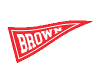 Brown University Pennant Sticker by Brown Alumni & Friends