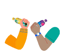 Best Friend Party Sticker by spritzer