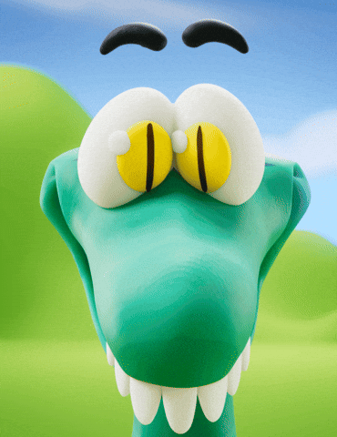 Starving Snake Eyes GIF by Claynosaurz