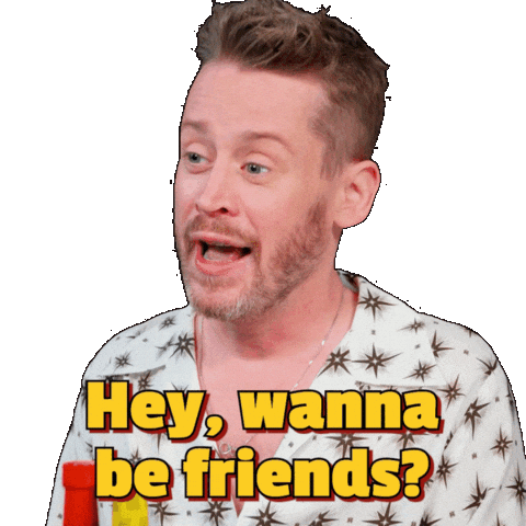 Macaulay Culkin Friends Sticker by First We Feast