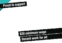 justice4workers minimum wage sisterknees justice4workers justice for workers Sticker