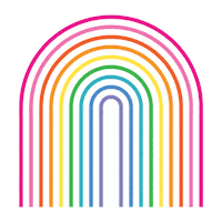 Rainbow Black Girl Magic Sticker by Effie's Paper