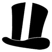 tophat colacicco Sticker by Classy Frog