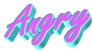 angry text Sticker