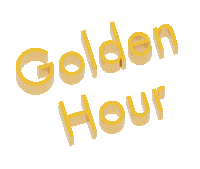 Gold Goldenhour Sticker by mene