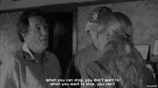 black and white smiling GIF