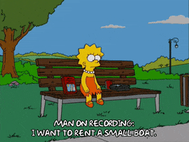 lonely lisa simpson GIF
