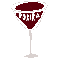 Wine Barbsiegraphy Sticker