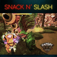 HANGRYGAME game rpg lunch hotdog GIF