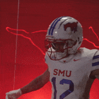 College Football Celebration GIF by SMU Football