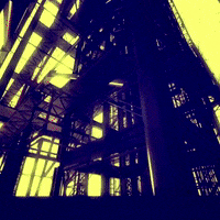 charlos_ glitch neon techno synthwave GIF