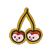 Cherry Sticker by La Tamy