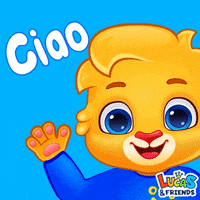 Ciao Bella Hello GIF by Lucas and Friends by RV AppStudios