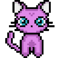 Pink Cat Sticker