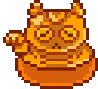 Pixel Art Cute Cat Sticker