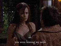 season 6 neck kiss GIF by Gilmore Girls 