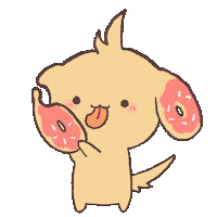 chimera_abyss dog kawaii hungry eat Sticker