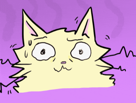 Nervous Cat GIF
