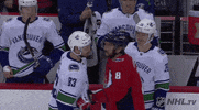 Ice Hockey Hug GIF by NHL
