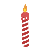 Christmas Candle Sticker