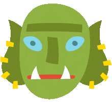 face monster Sticker by Javi Roque
