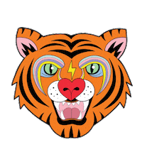 Tiger Badass Sticker by Brand13