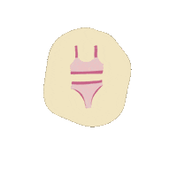 Pink Swimming Sticker