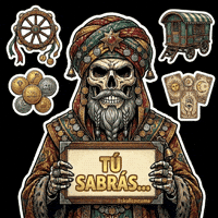 Skull Tarot GIF