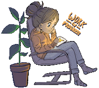 Illustration Working Sticker